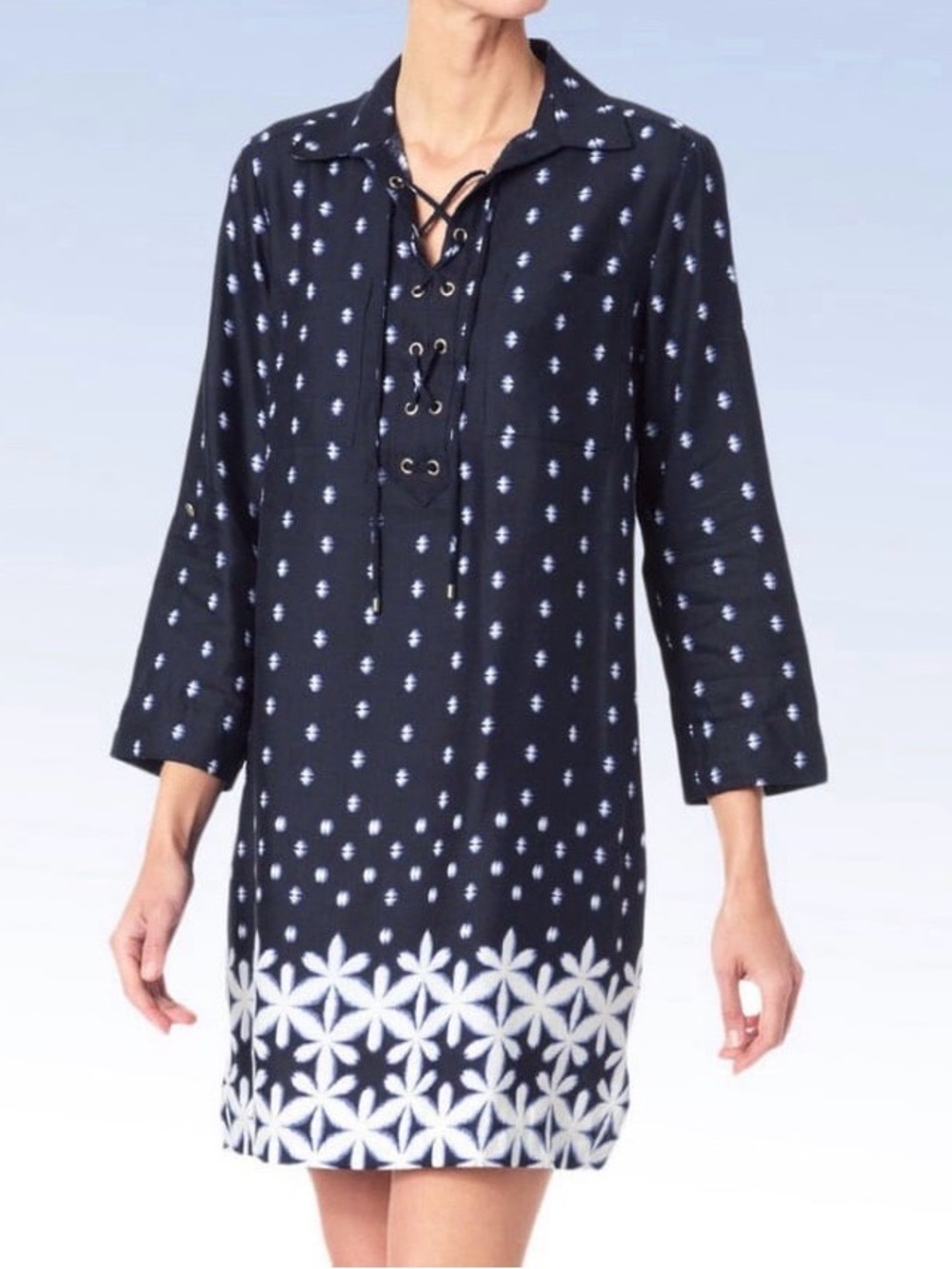 Jones New York Women's 3/4 SLV Ethnic Geo